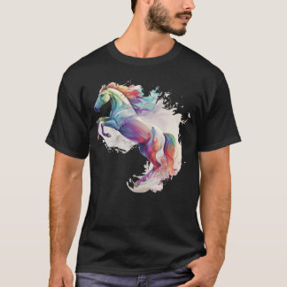 T-shirt Cheval Amour et garçon de puissance