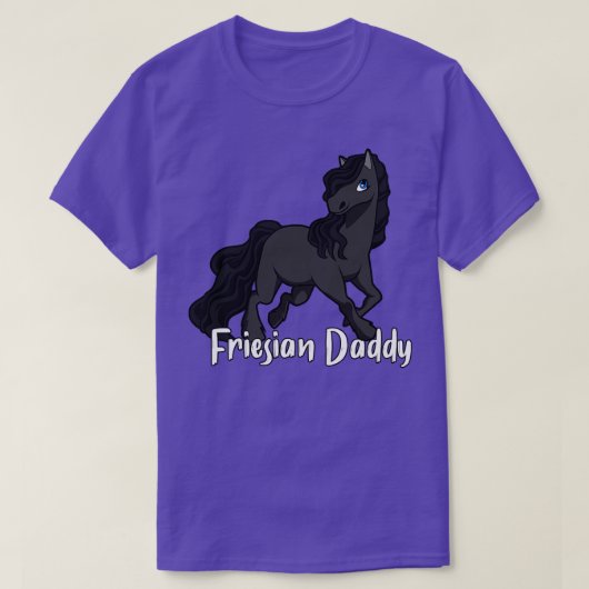 T-shirt Cheval Amour Friesian Daddy (Design devant)