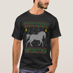 T-shirt Cheval Amoureux des animaux Noël Vilain Cheval Noë