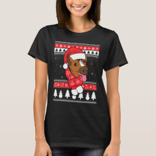 T-shirt Cheval animal de compagnie vilain Noël