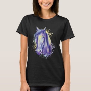 T-shirt Cheval Animal équitation Colorful Femme Horse Moti