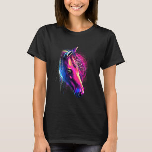 T-shirt Cheval Aquarelle Peinture Arts