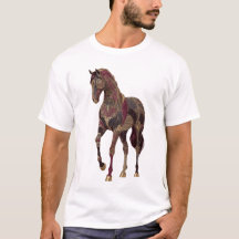 Cheval arabe royal orné