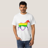 T-shirt Cheval arc-en-ciel (Devant entier)