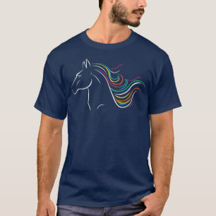 T-shirt Cheval Art T Chemise Equestre Cheval équitation Lo