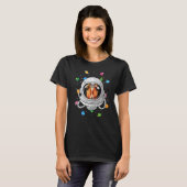T-shirt Cheval Astronaute Animal Profond Dans L'espace Cos (Devant entier)