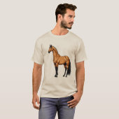 T-shirt Cheval audacieux (Devant entier)