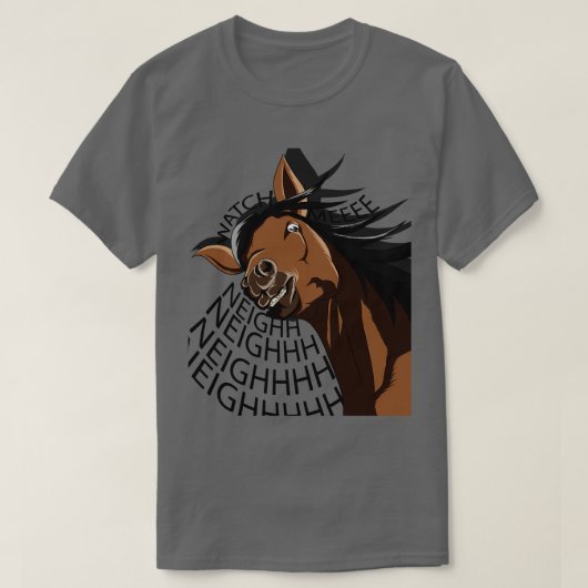 T-shirt Cheval aux longs cheveux (Design devant)