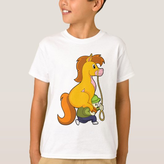 T-shirt Cheval avec Boy.PNG (Devant)