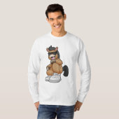 T-shirt Cheval avec de grandes chaussures (Devant entier)