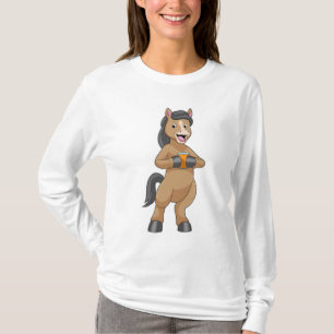 T-shirt Cheval avec Mug de jus d'orange