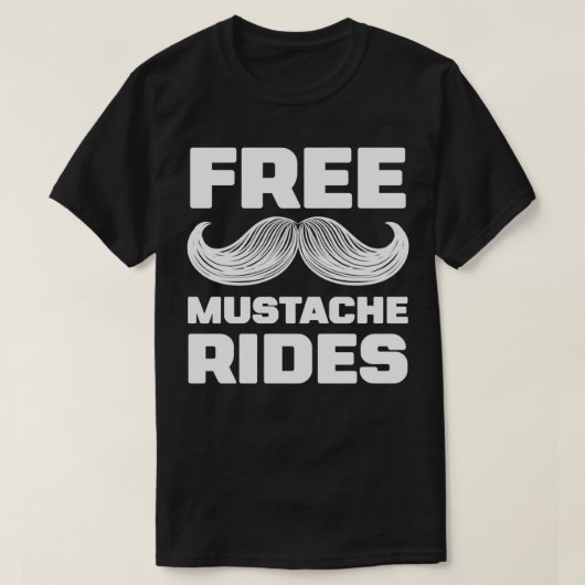 T-shirt Cheval Beard Gratuit Moustache Rides 2 (Design devant)