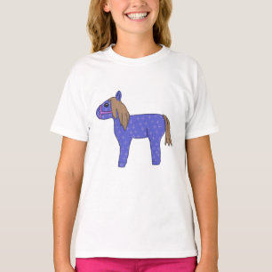 T-shirt cheval bleu