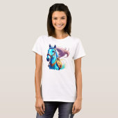 T-shirt Cheval bleu (Devant entier)