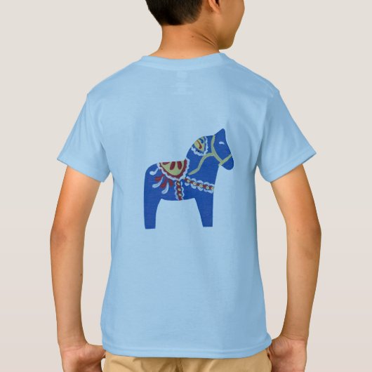 T-shirt Cheval bleu Dala (Dos)