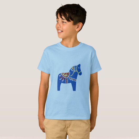 T-shirt Cheval bleu Dala (Devant entier)