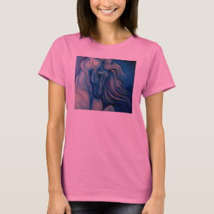 T-shirt Cheval bleu de drame