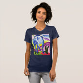 T-shirt Cheval bleu I par Marc Franz (Devant entier)