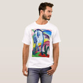 T-shirt Cheval bleu, tableau de Franz Marc (Devant entier)