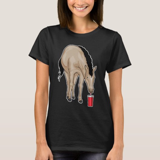 T-shirt Cheval Boire de la tasse (Devant)