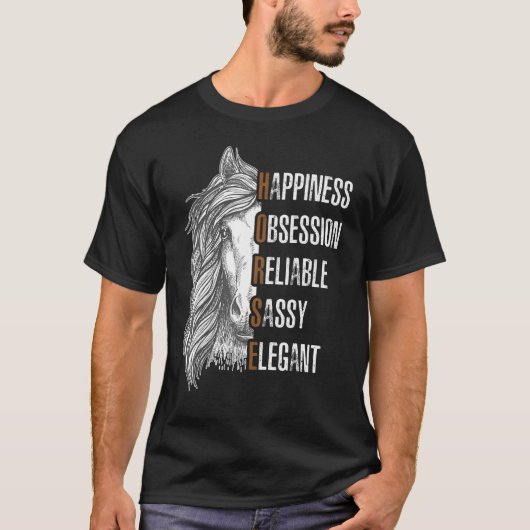 T-shirt Cheval Bonheur Cheval (Devant)