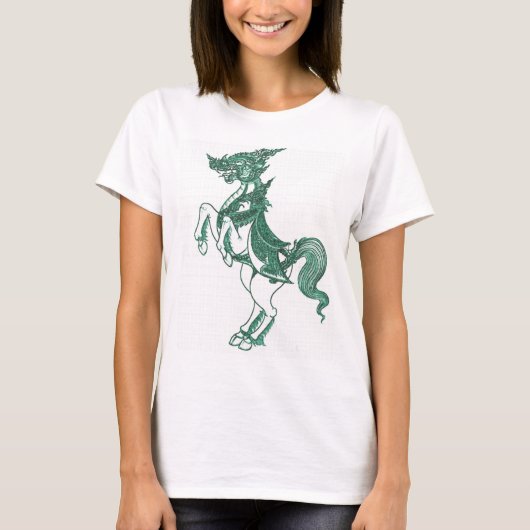 T-SHIRT CHEVAL BOUDDHISTE INDOU D'ANGE D'UN DIEU (Devant)