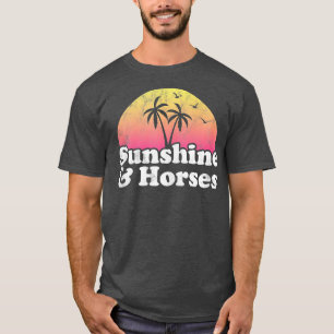 T-shirt Cheval Cadeau Sunshine et Cheval Débardeur