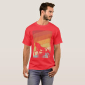 T-shirt cheval cavalier vintage (Devant entier)