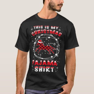 T-shirt Cheval Chapeau de Père Noël Pyjama de Noël Citat