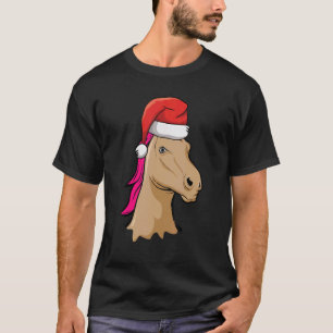 T-shirt Cheval Chapeau de Père Noël Pyjama de Noël Équitat