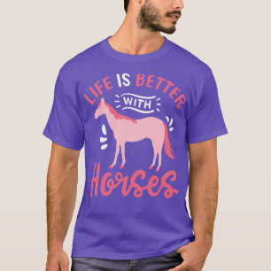 T-shirt Cheval Cheval Cheval Cheval Équitation Cheval Cour