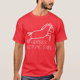T-shirt Cheval Cheval Équitation amis
