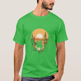 T-shirt Cheval Cheval Équitation Couples Correspondant Vin
