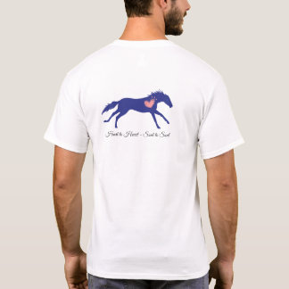 T-shirt Cheval Coeur au coeur Vibes de guérison