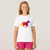 T-shirt Cheval coloré (Devant entier)