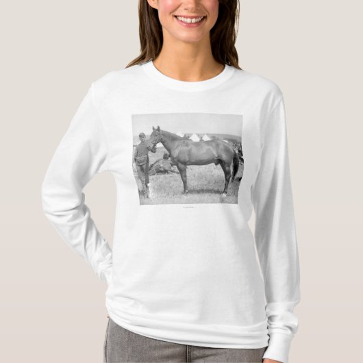 T-shirt Cheval "Comanche" le seul survivant du Custer (Devant)