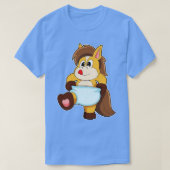 T-shirt Cheval comme bébé avec couche (Design devant)