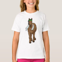 Cheval comme coureur avec serviette