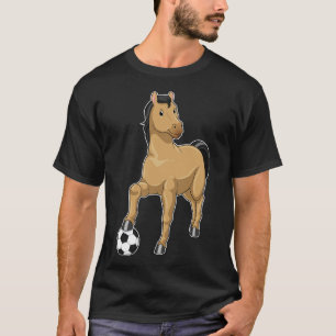 T-shirt Cheval comme joueur avec Soccer