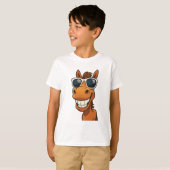T-shirt Cheval cool avec Shades (Devant entier)