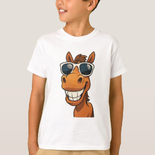 T-shirt Cheval cool avec Shades