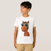 T-shirt Cheval cool avec Shades (Devant entier)