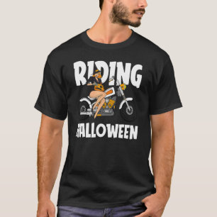 T-shirt Cheval Costume d'Halloween Cool Motorcycle Pum sor