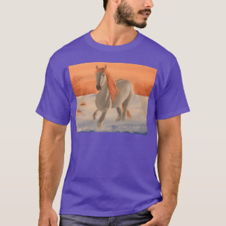T-shirt Cheval courant dans la famille des neiges