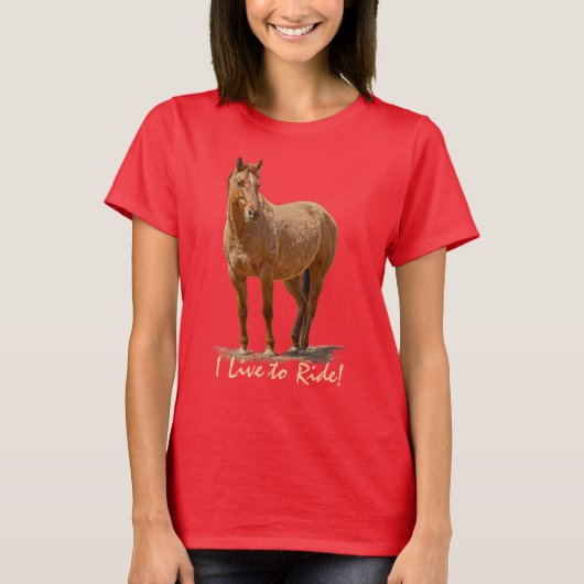 T-shirt Cheval coureurs Equine Designer Apparel (Devant)
