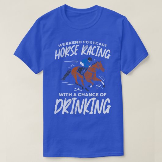 T-shirt Cheval Course équitation Boire 1 (Design devant)