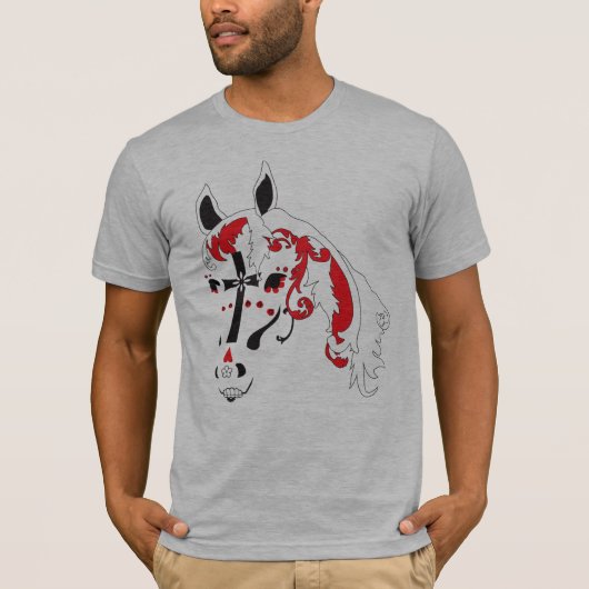 T-shirt cheval crâne à sucre (Devant)