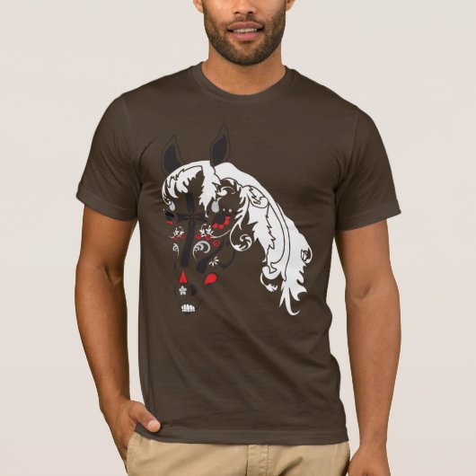T-shirt cheval crâne à sucre (Devant)