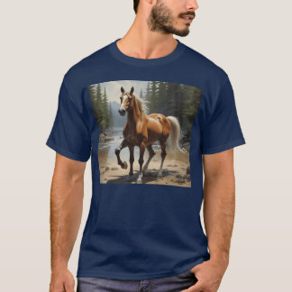 T-shirt cheval dans la faune drôle