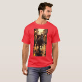 T-shirt cheval dans la fille de la ville (Devant entier)